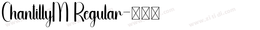 ChantillyM Regular字体转换